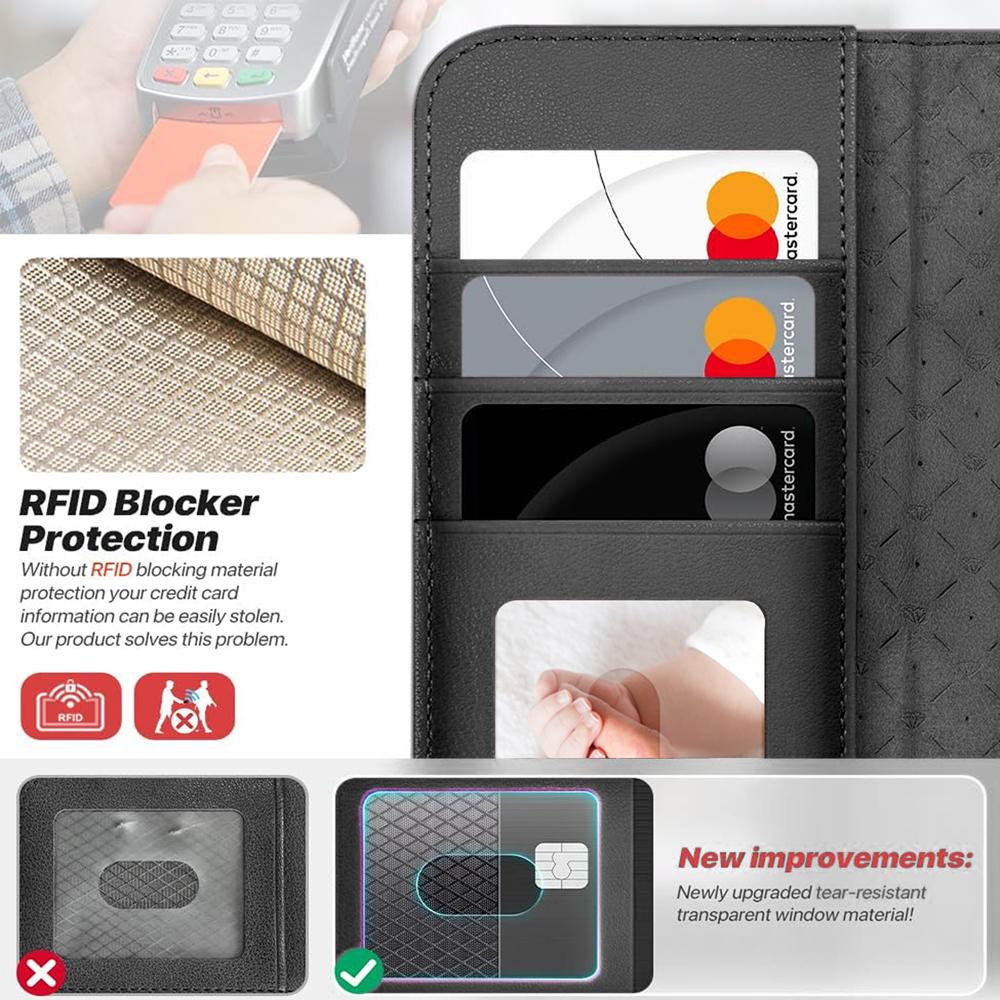 Magnetic Wallet für Apple iPhone Air in Schwarz
