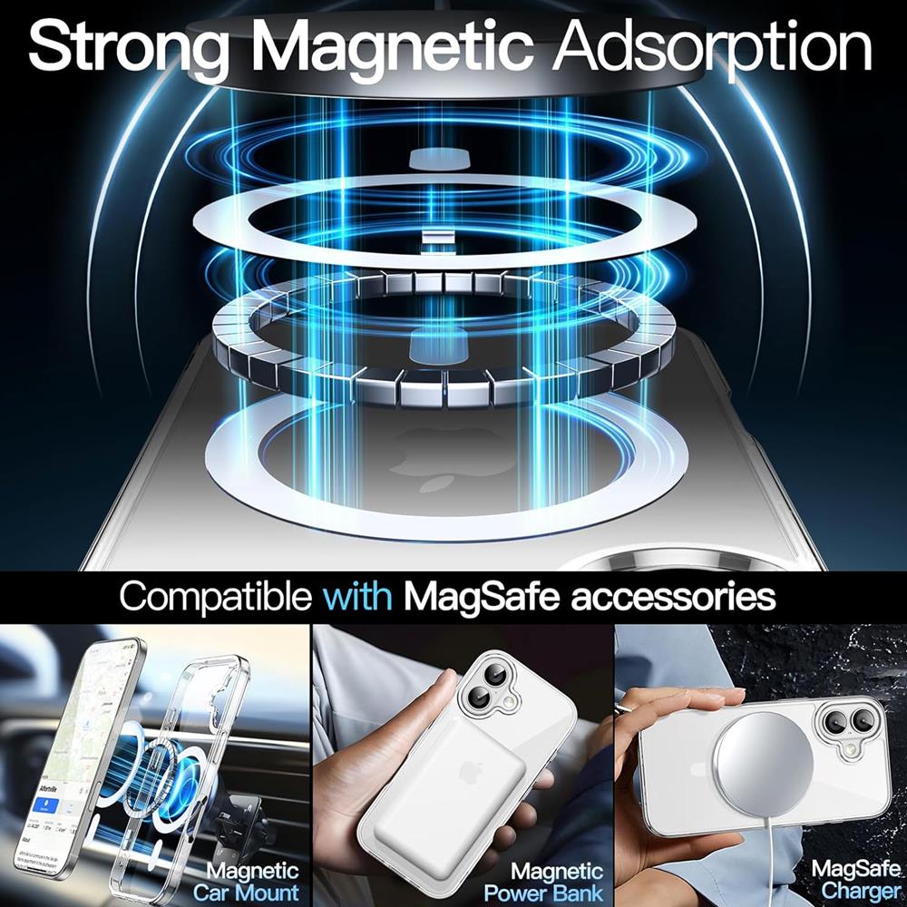 Magsafe TPU Case für Apple iPhone 17 in Transparent