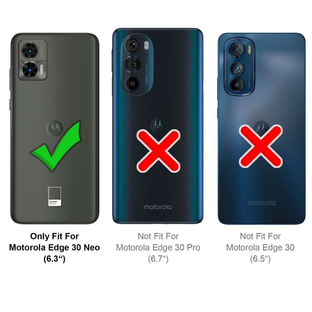 Carbon Brush TPU für Motorola Edge 30 Neo in Schwarz