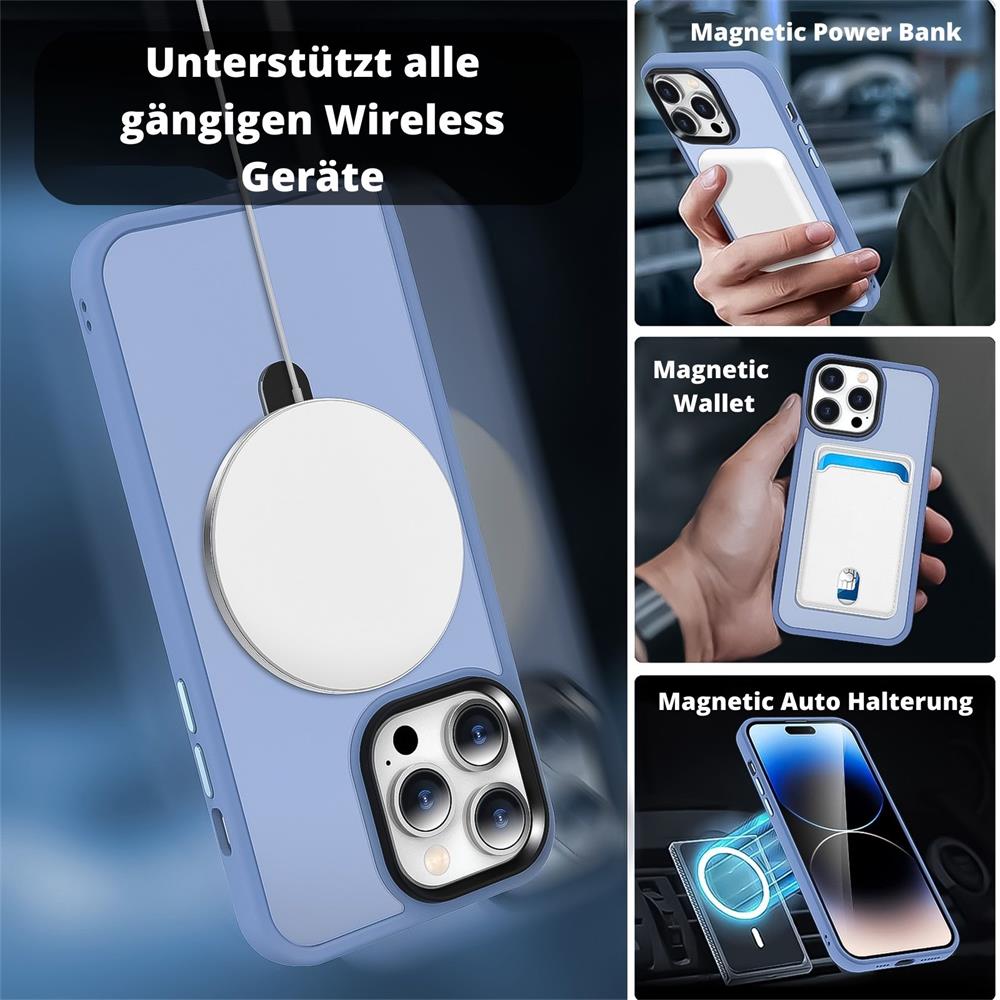 Skin MagSafe für Apple iPhone 15 Pro Max in Blau