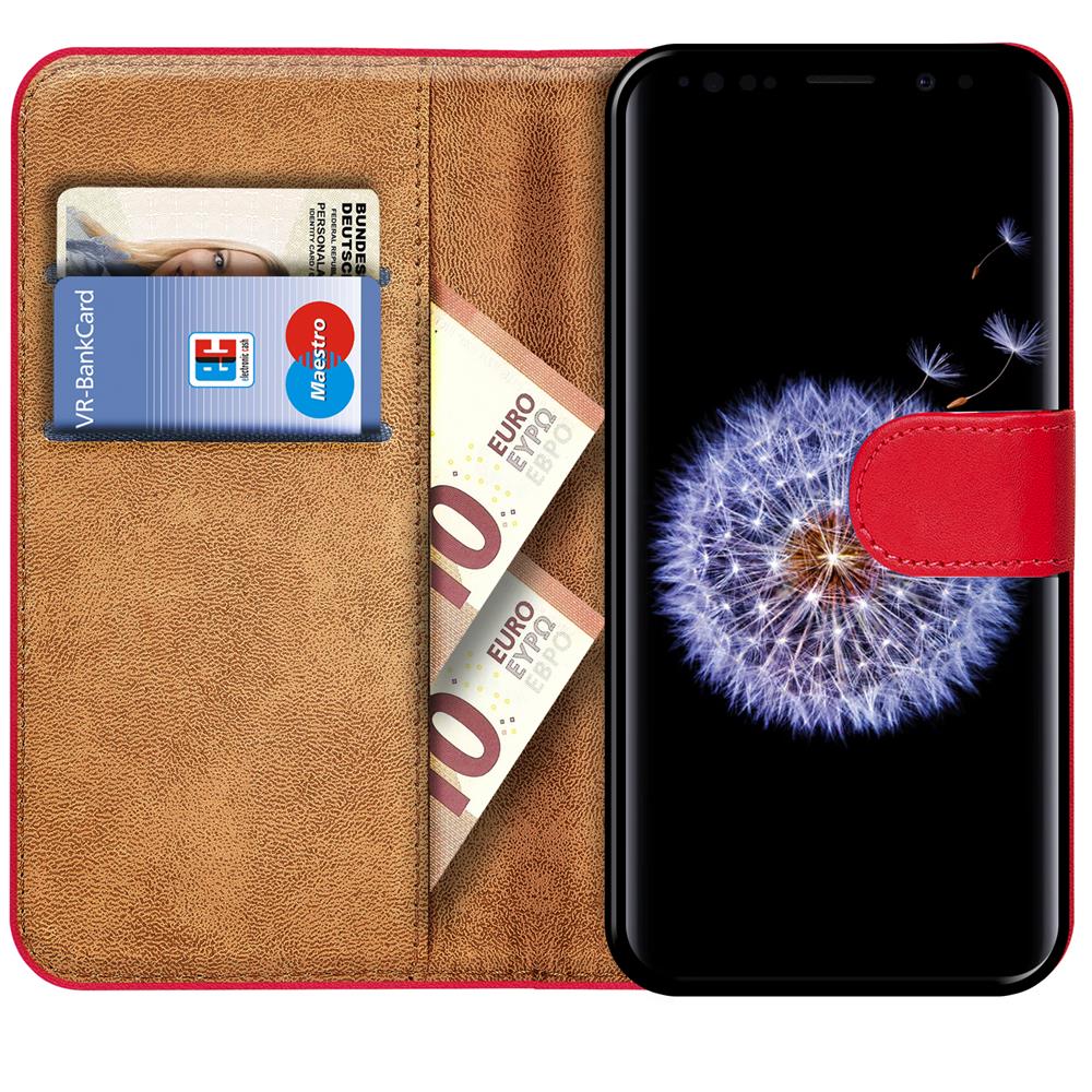 Basic Wallet für Samsung Galaxy S9 Plus in Rot