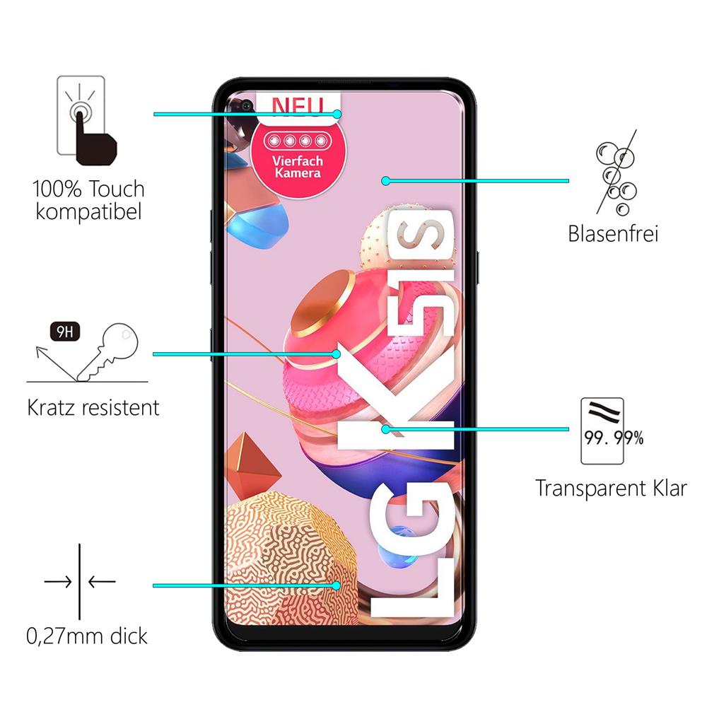 Glas 2in1 für LG K51s