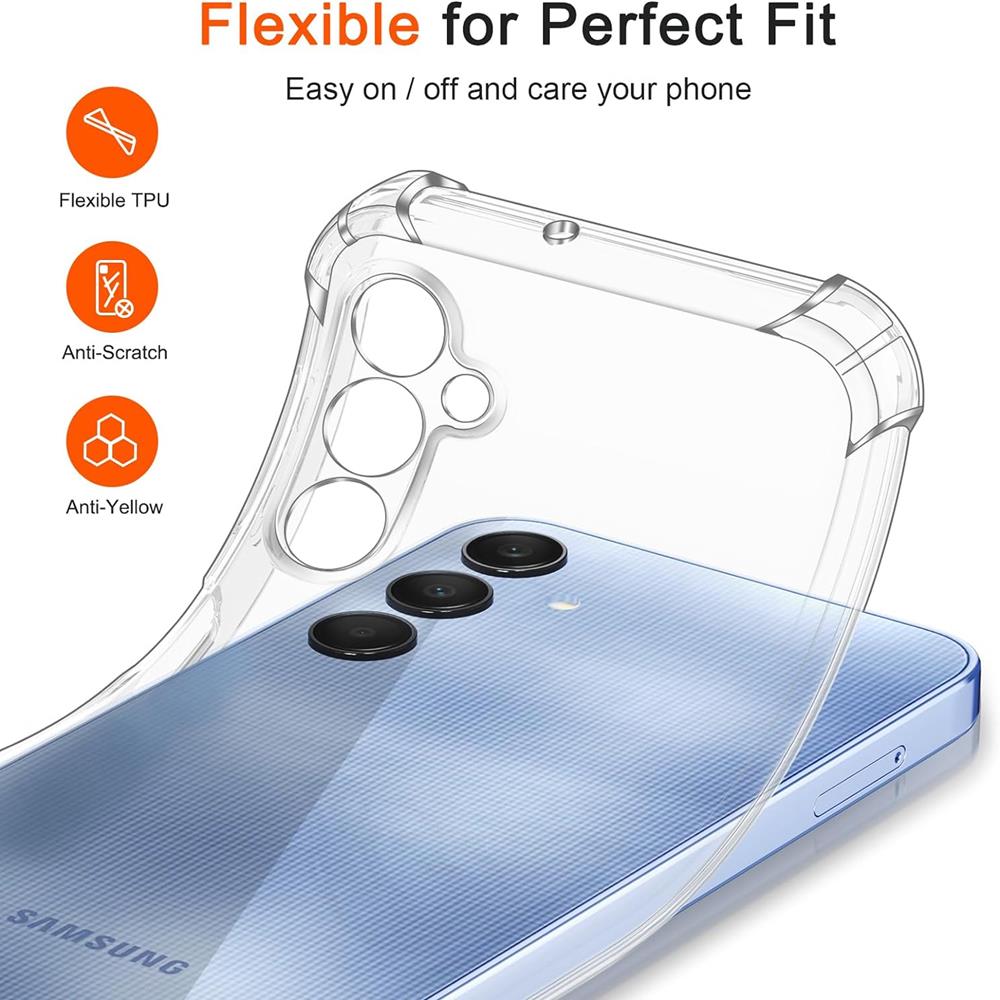 Rugged TPU für Samsung Galaxy A25 5G in Transparent