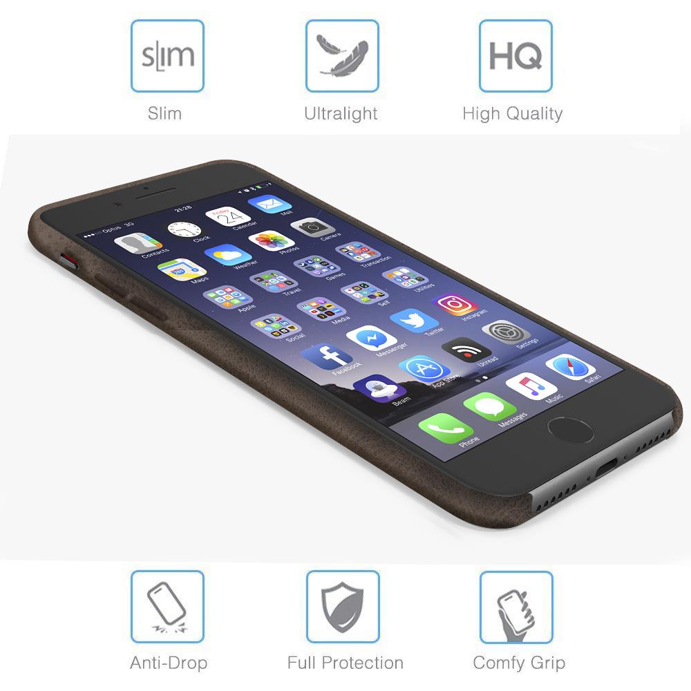 Unibody Case für Apple iPhone 7 Plus / 8 Plus in Braun