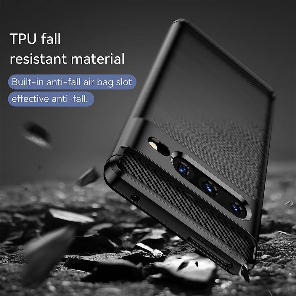 Carbon Brush TPU für Google Pixel 7 Pro in Schwarz