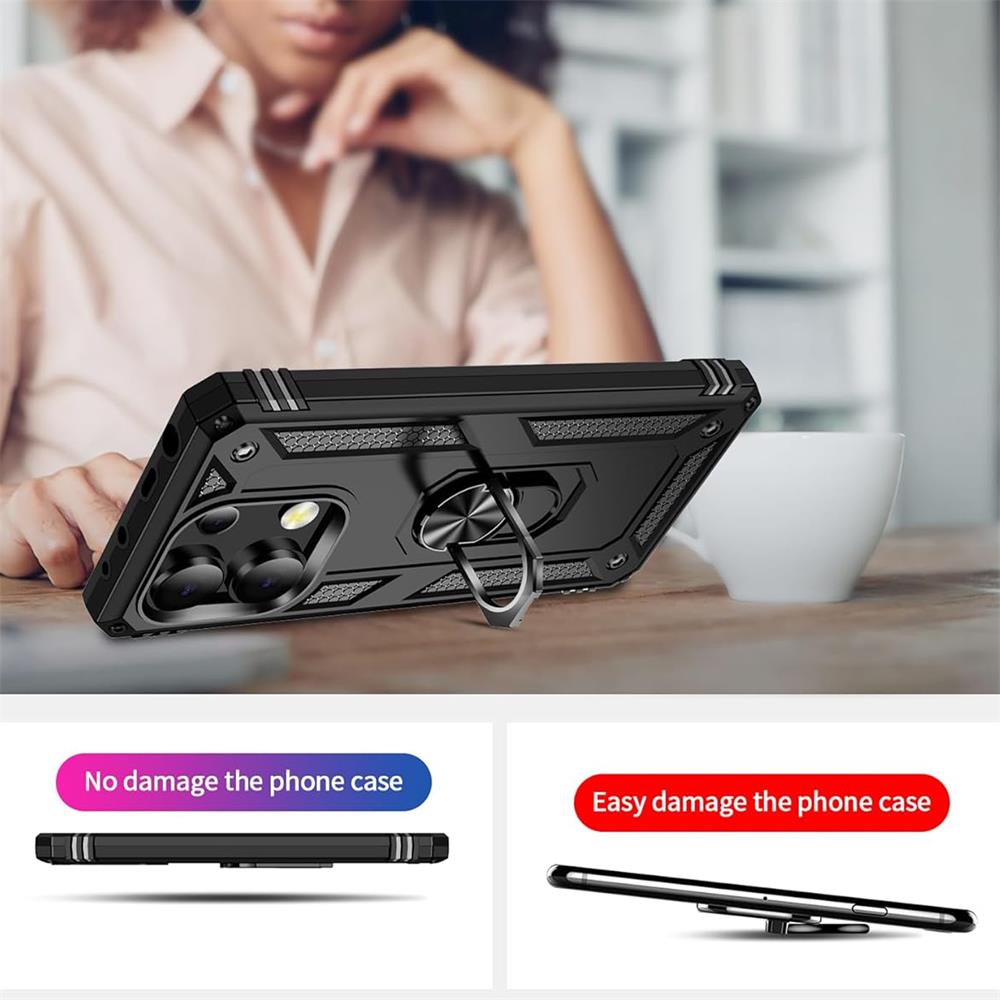 Army Case für Xiaomi Redmi Note 13 Pro 4G in Schwarz