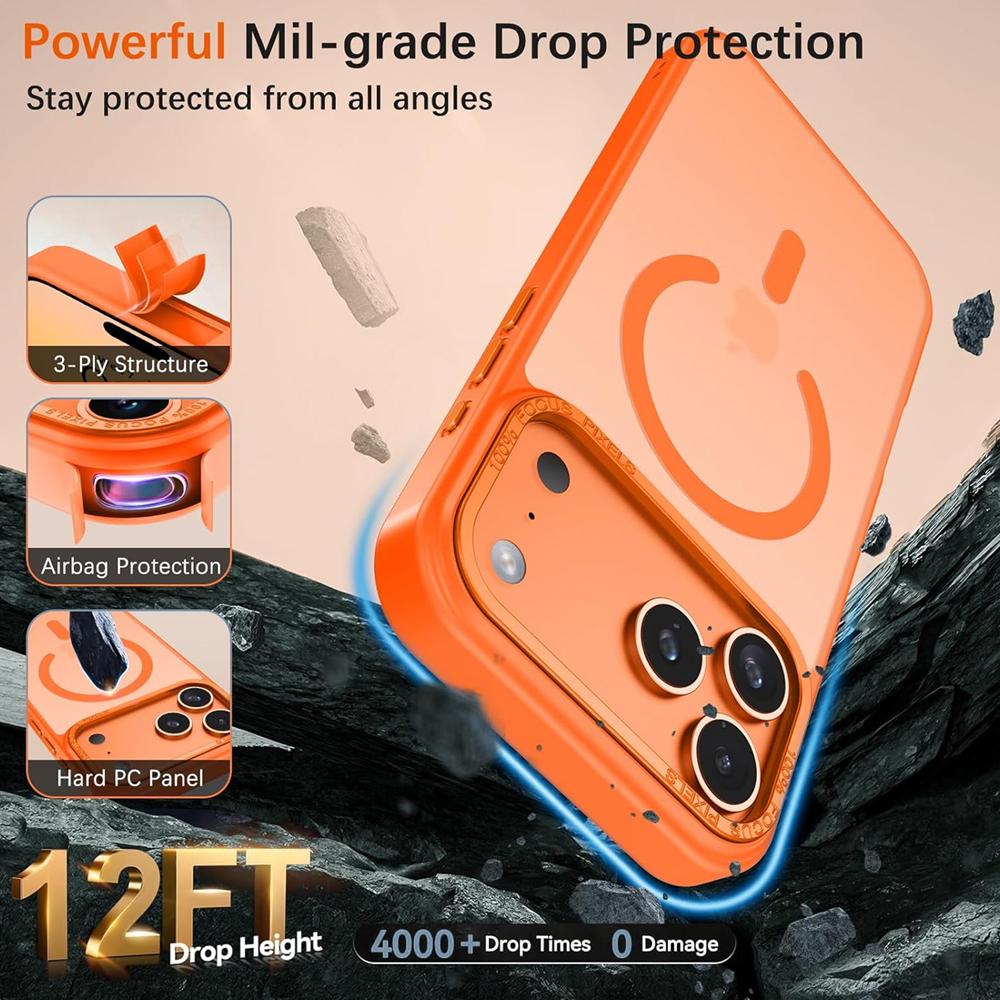 Frame Case für Apple iPhone 17 Pro Max in Orange