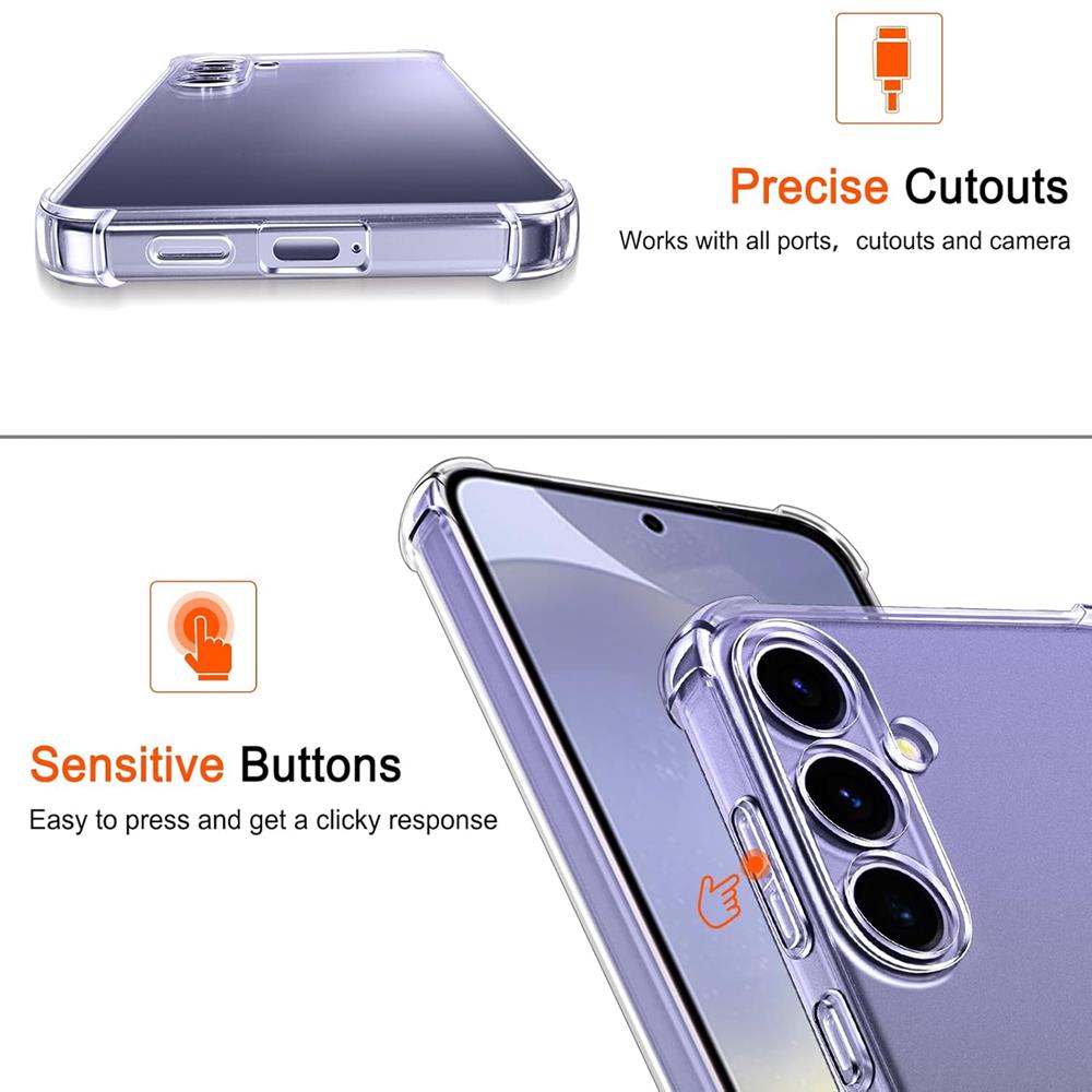 Rugged TPU für Samsung Galaxy S24 Plus in Transparent