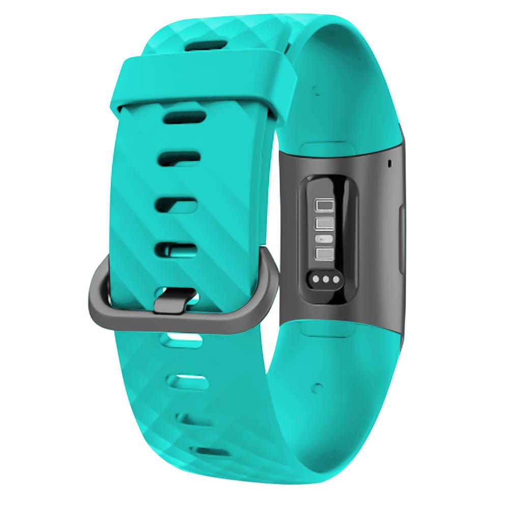 Fitnessarmband TPU für Fitbit Charge 3 / 4 - Größe S in Hellblau