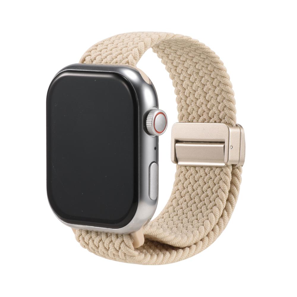 Loop Nylonarmband für Apple Watch 1-11/SE1-3/Ultra1-3 - 42/44/45/49mm in Perlbeige - Universal