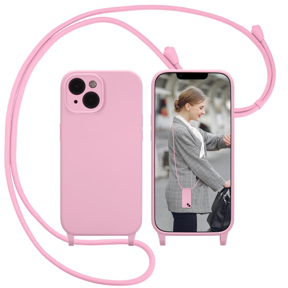 Connect Case Colour inkl. Kette für Apple iPhone 14 in Rosa