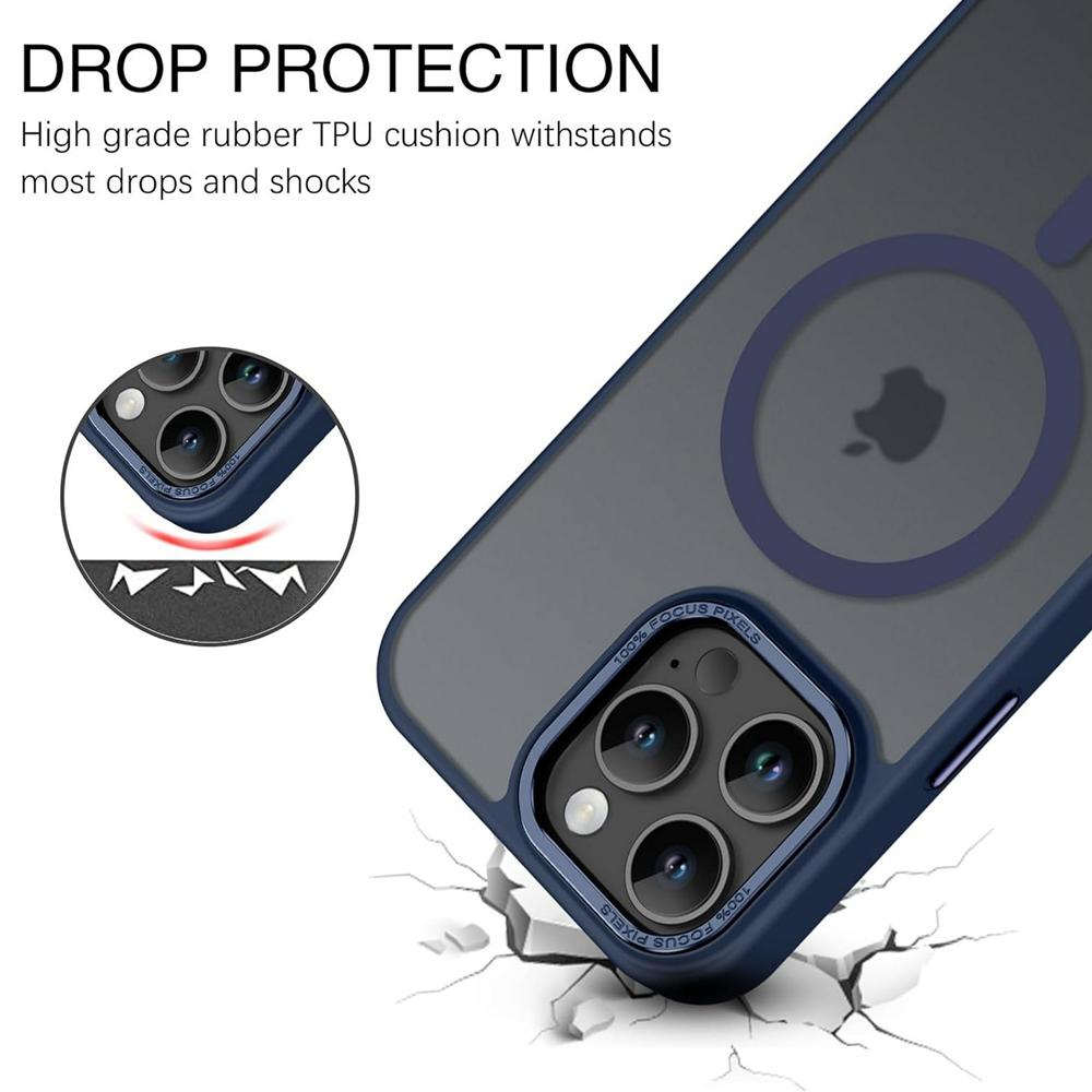 Frame Case für Apple iPhone 16 Pro Max in Blau