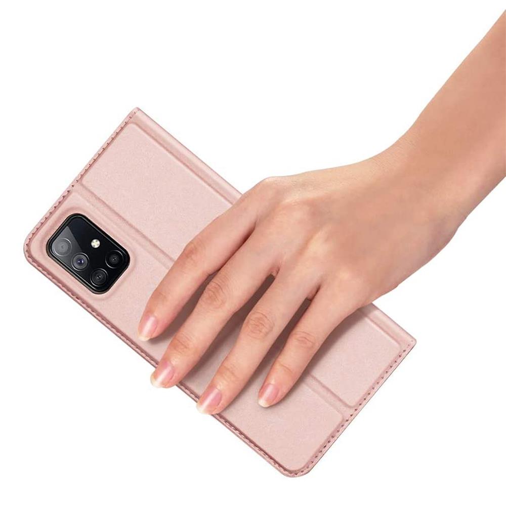 Electroplated Flip für Samsung Galaxy M51 in Rosegold