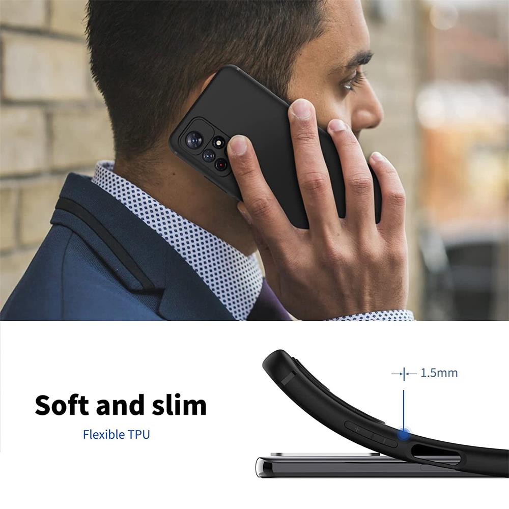 Classic TPU für Xiaomi Poco M4 Pro 5G in Schwarz