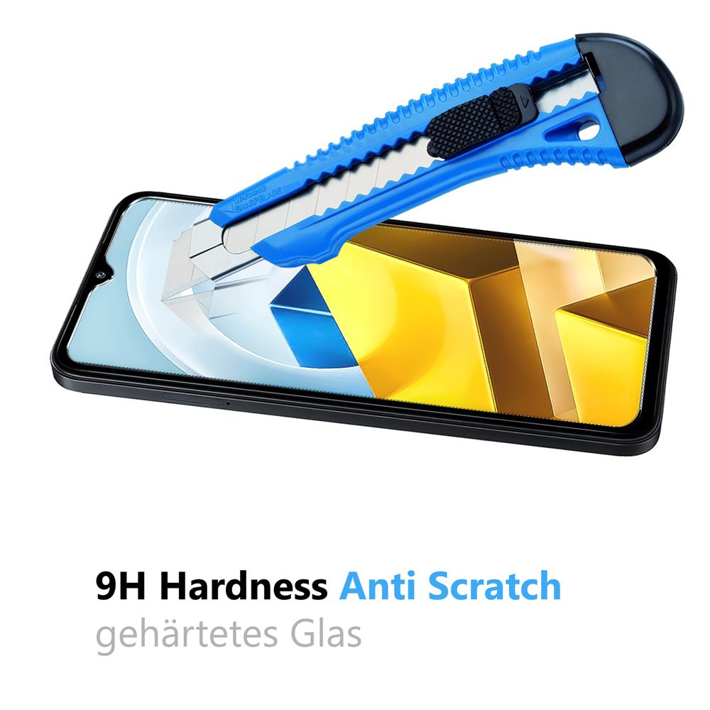 4in1 Glas Set für Xiaomi Poco M5