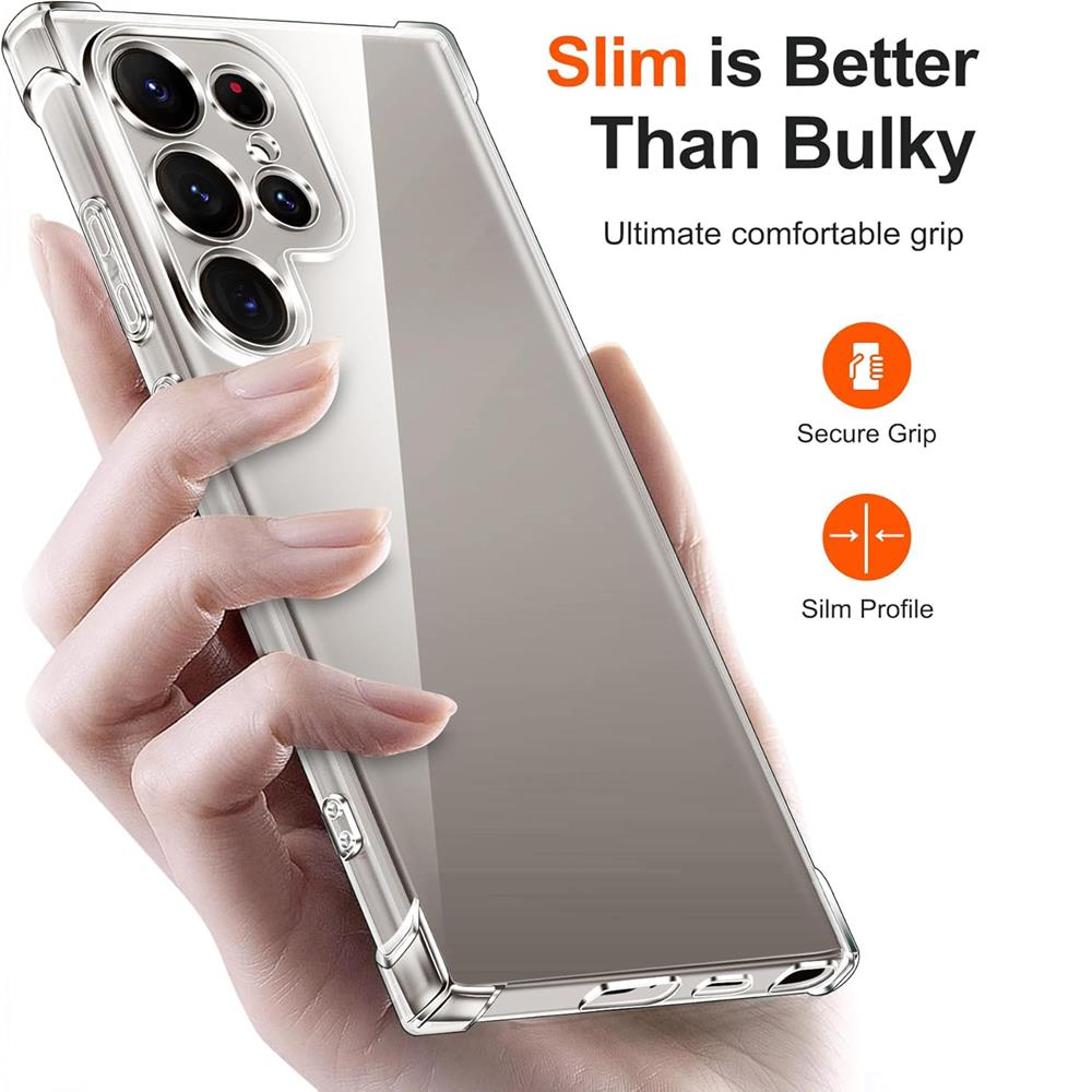 Rugged TPU für Samsung Galaxy S24 Ultra in Transparent