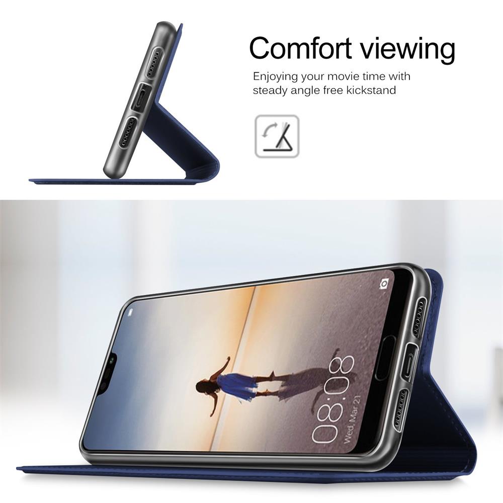 Electroplated Flip für Huawei P20 in Blau