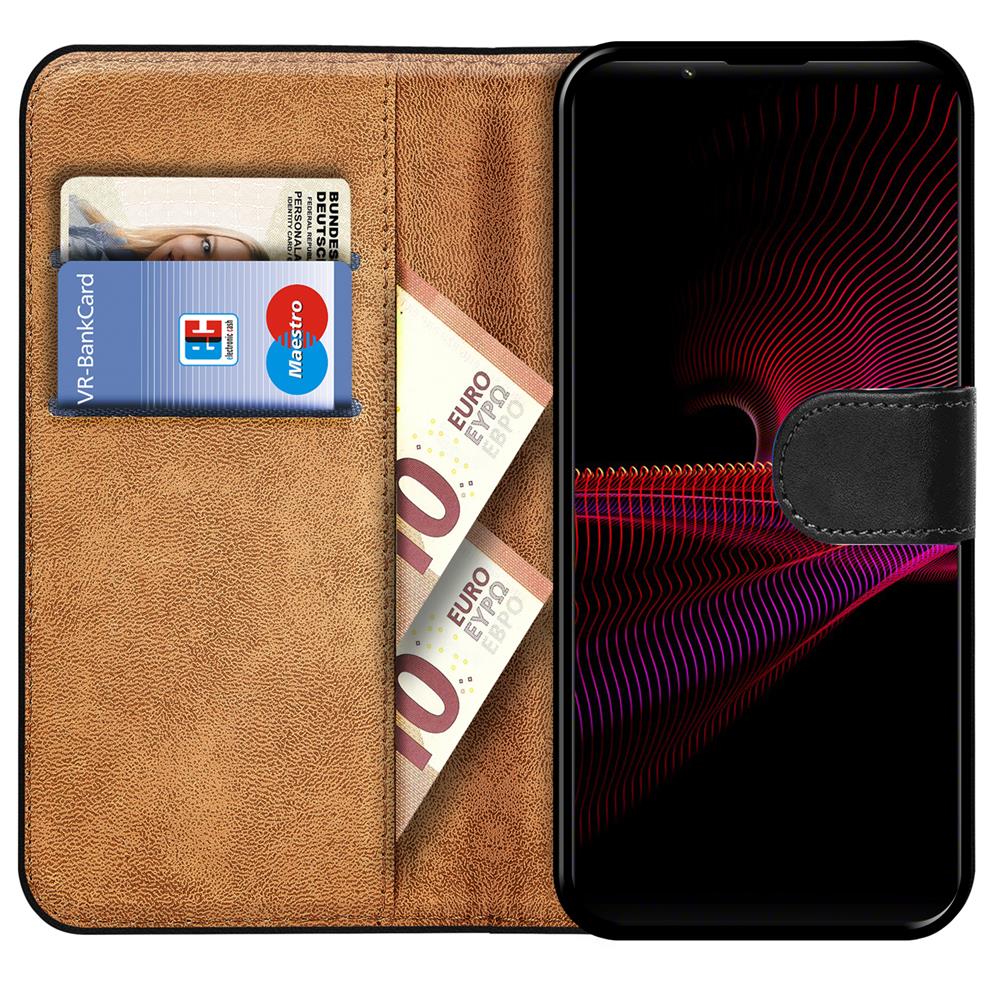 Basic Wallet für Sony Xperia 5 III in Schwarz