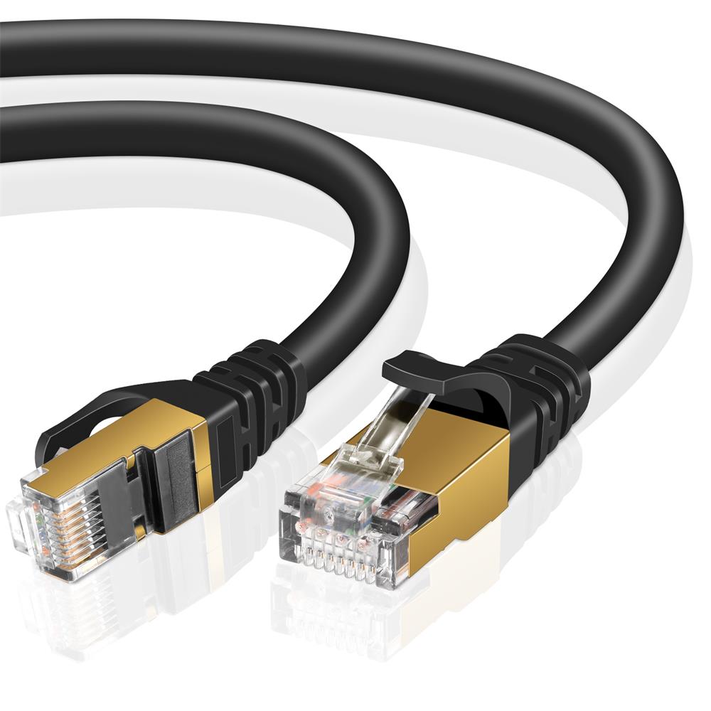 Patch RUND Kabel Cat7 - PC-700A - 8M in Schwarz