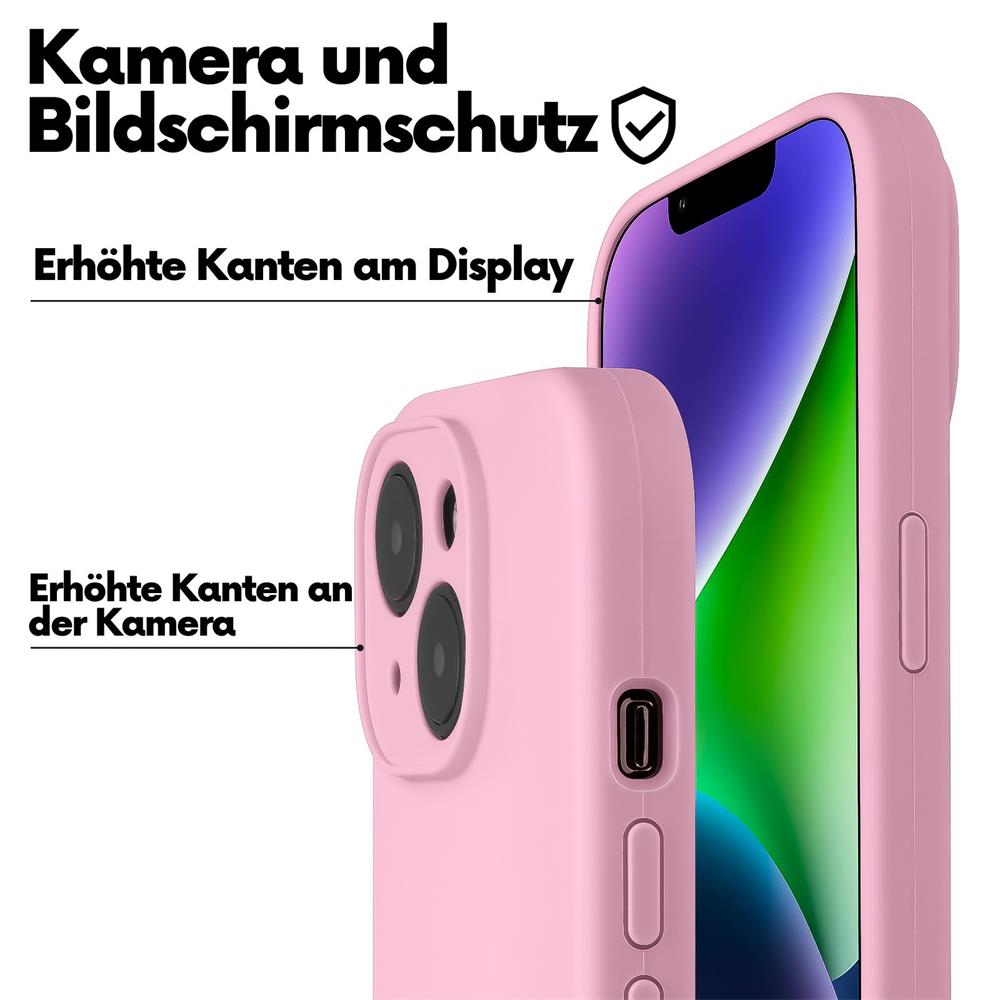 Connect Case Colour inkl. Kette für Apple iPhone 15 Plus in Rosa