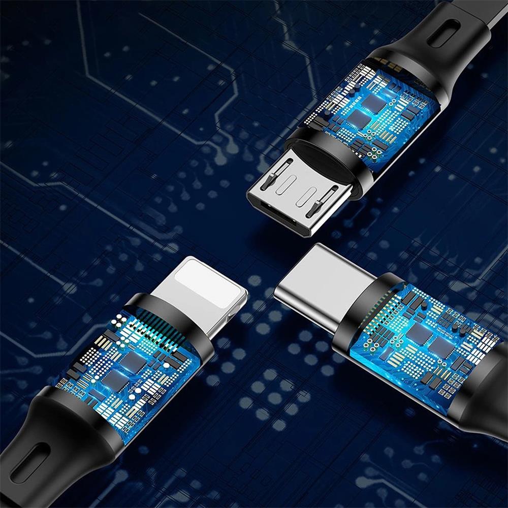 Baseus USB Kabel - CAMLT-JH01 - 3in1 in Schwarz