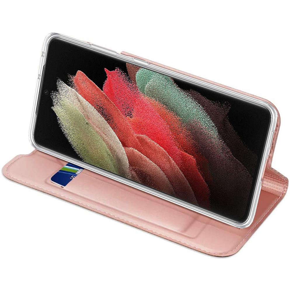 Electroplated Flip für Samsung Galaxy S23 Ultra in Rosegold