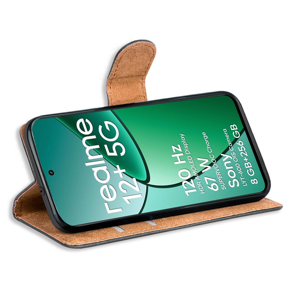 Basic Wallet für Realme 12 Plus 5G in Schwarz