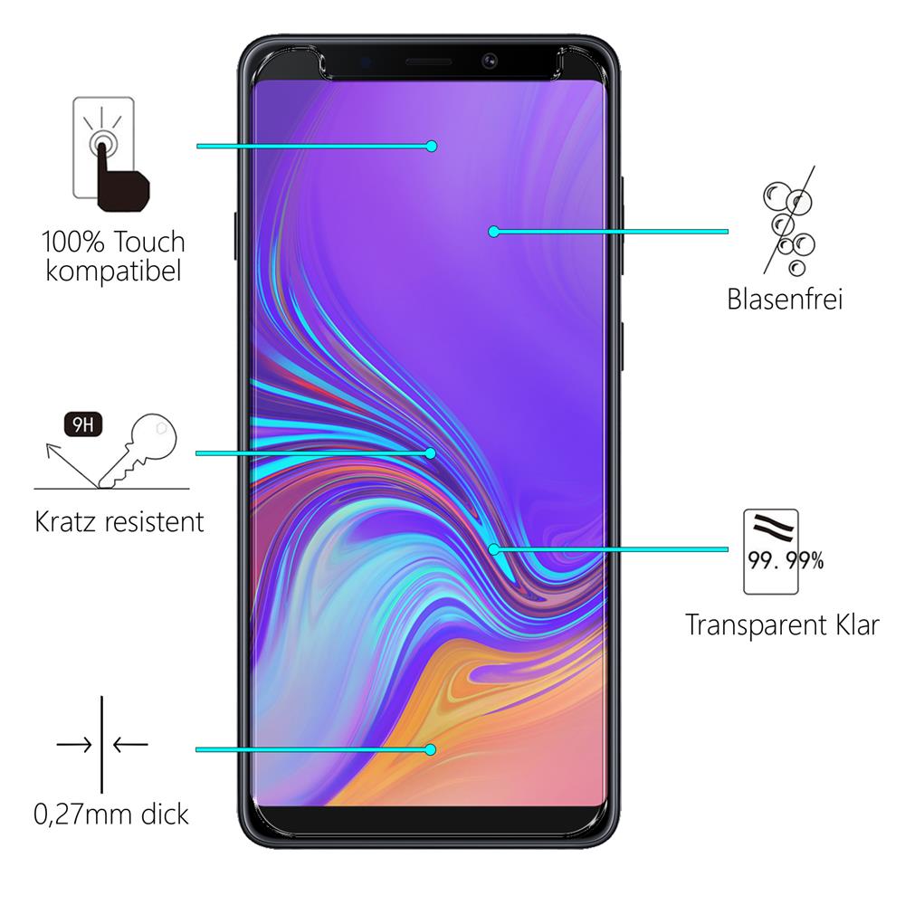 Glas 2in1 für Samsung Galaxy A9 2018