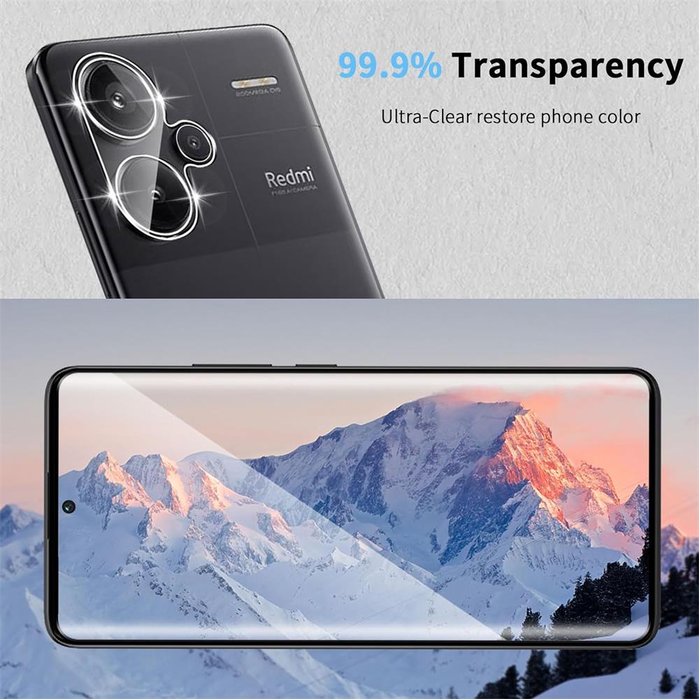4in1 Glas Set für Xiaomi Redmi Note 13 Pro Plus 5G