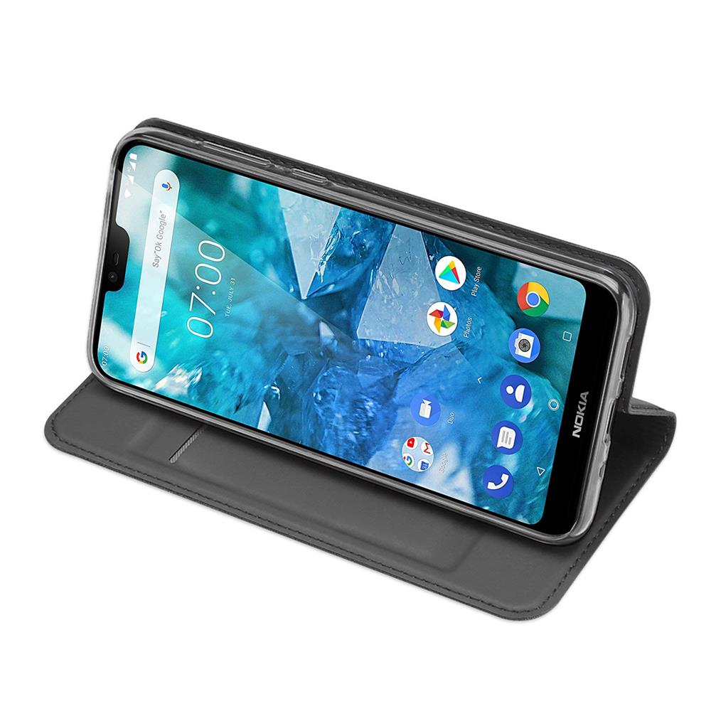 Electroplated Flip für Nokia 8.1 in Schwarz