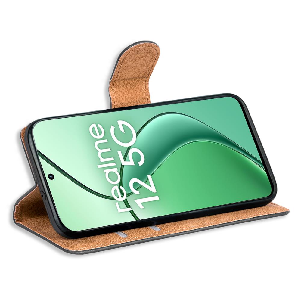 Basic Wallet für Realme 12 5G / 12X 5G in Schwarz