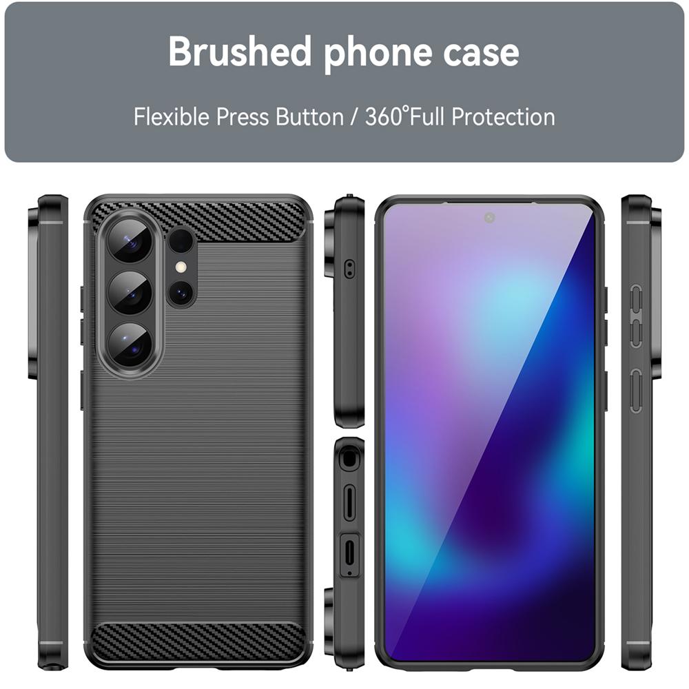 Carbon Brush TPU für Samsung Galaxy S26 Ultra in Schwarz