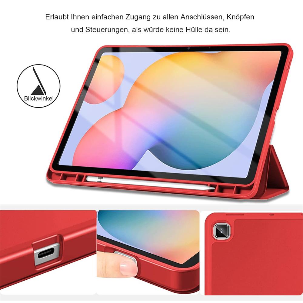 Smart Cover für Samsung Galaxy Tab S10 FE Plus in Rot