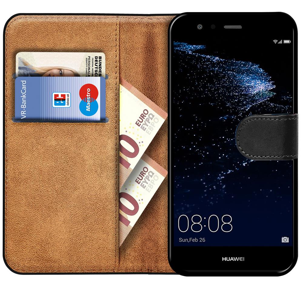 Basic Wallet für Huawei P10 Lite in Schwarz