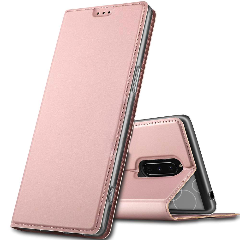 Electroplated Flip für Sony Xperia 1 in Rosegold