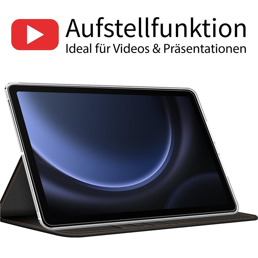 Texture Case für Samsung Galaxy Tab S9 FE in Grau