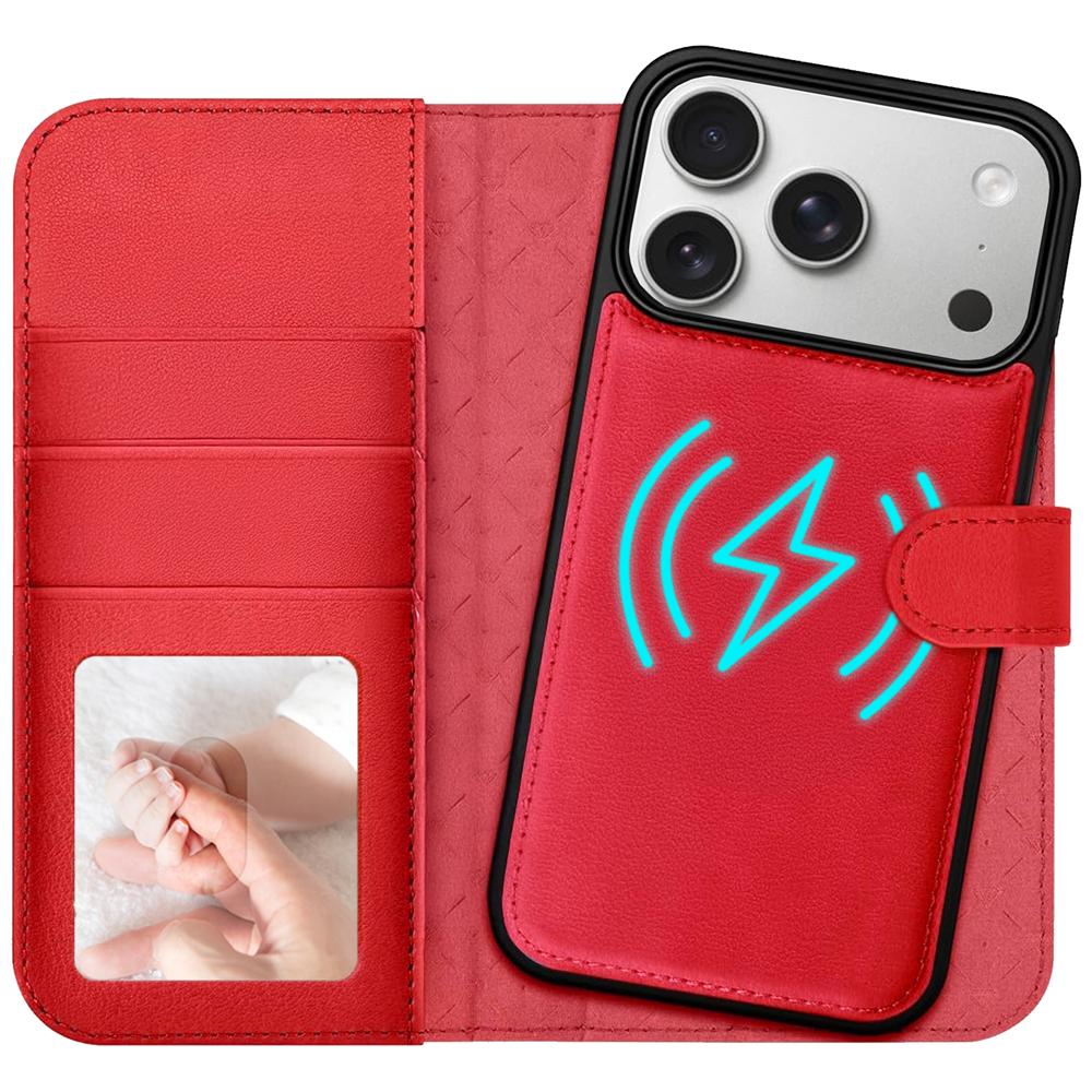 Magnetic Wallet für Apple iPhone 17 Pro Max in Rot
