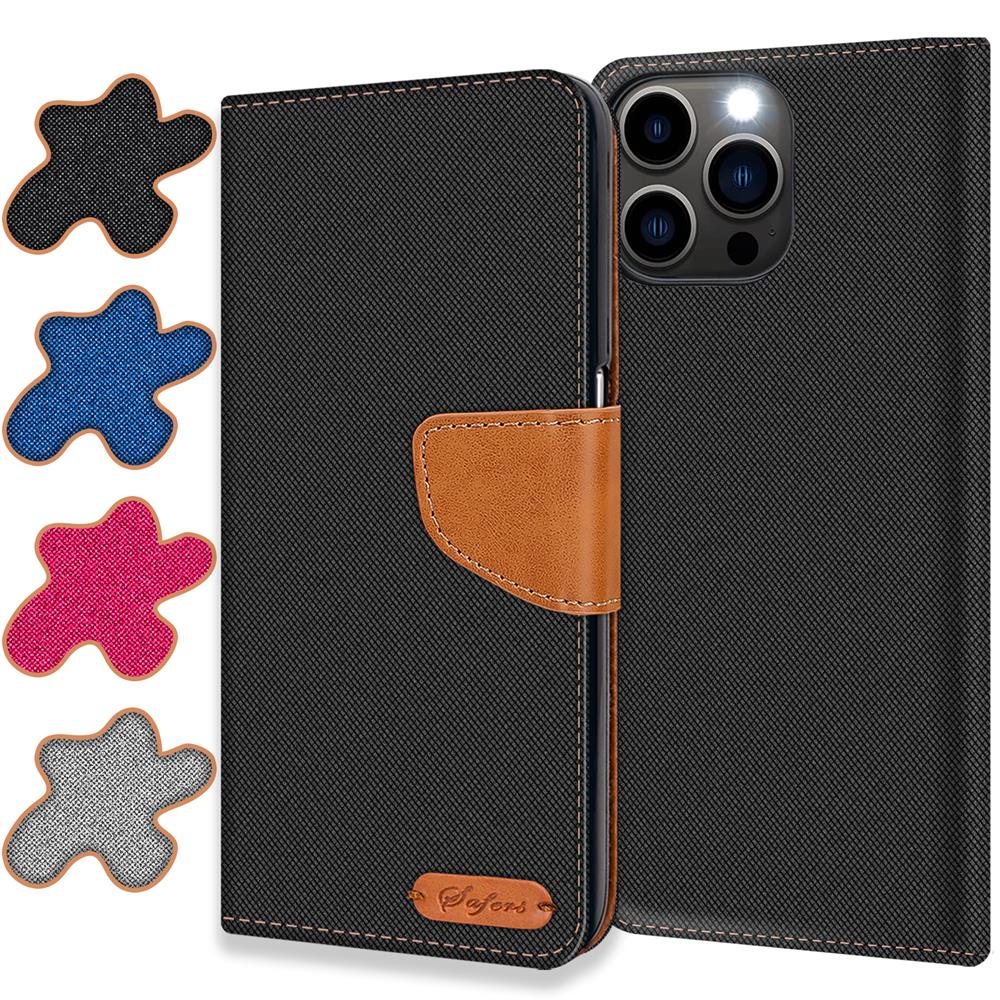 Textil Wallet für Apple iPhone 16 Pro Max