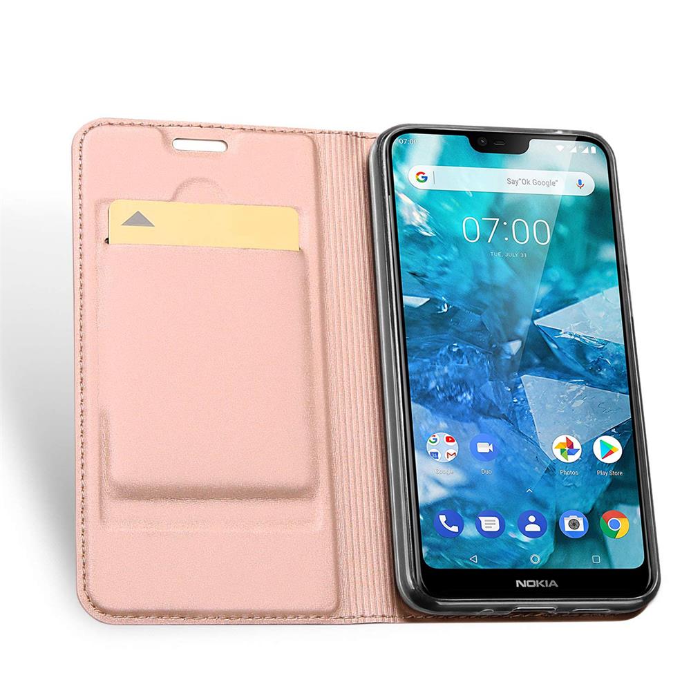 Electroplated Flip für Nokia 8.1 in Rosegold