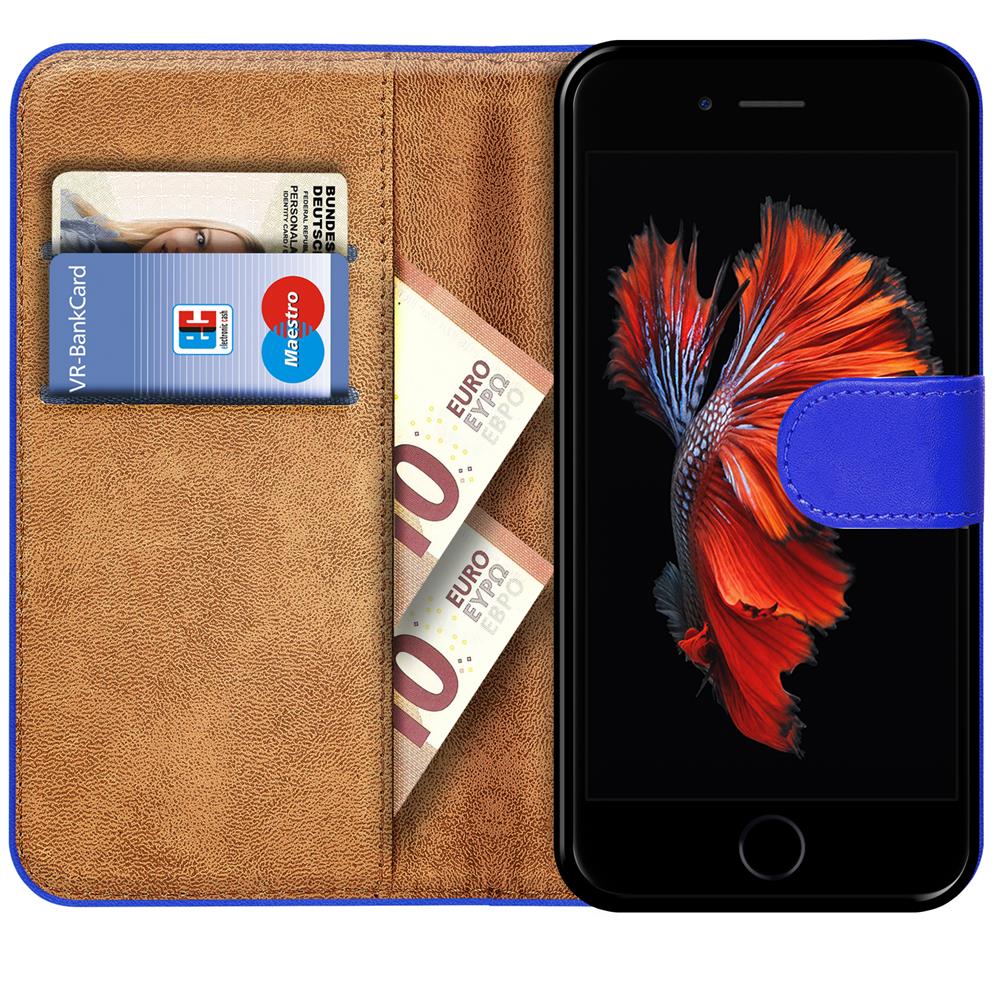 Basic Wallet für Apple iPhone 6 Plus / 6S Plus in Blau