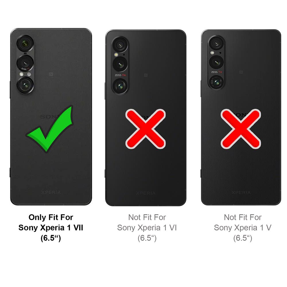 Carbon Brush TPU für Sony Xperia 1 VII in Schwarz