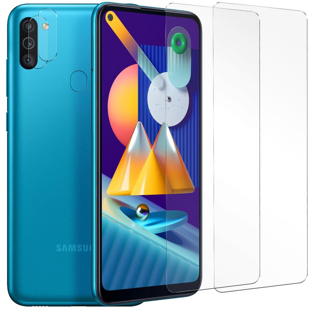 4in1 Glas Set für Samsung Galaxy M11