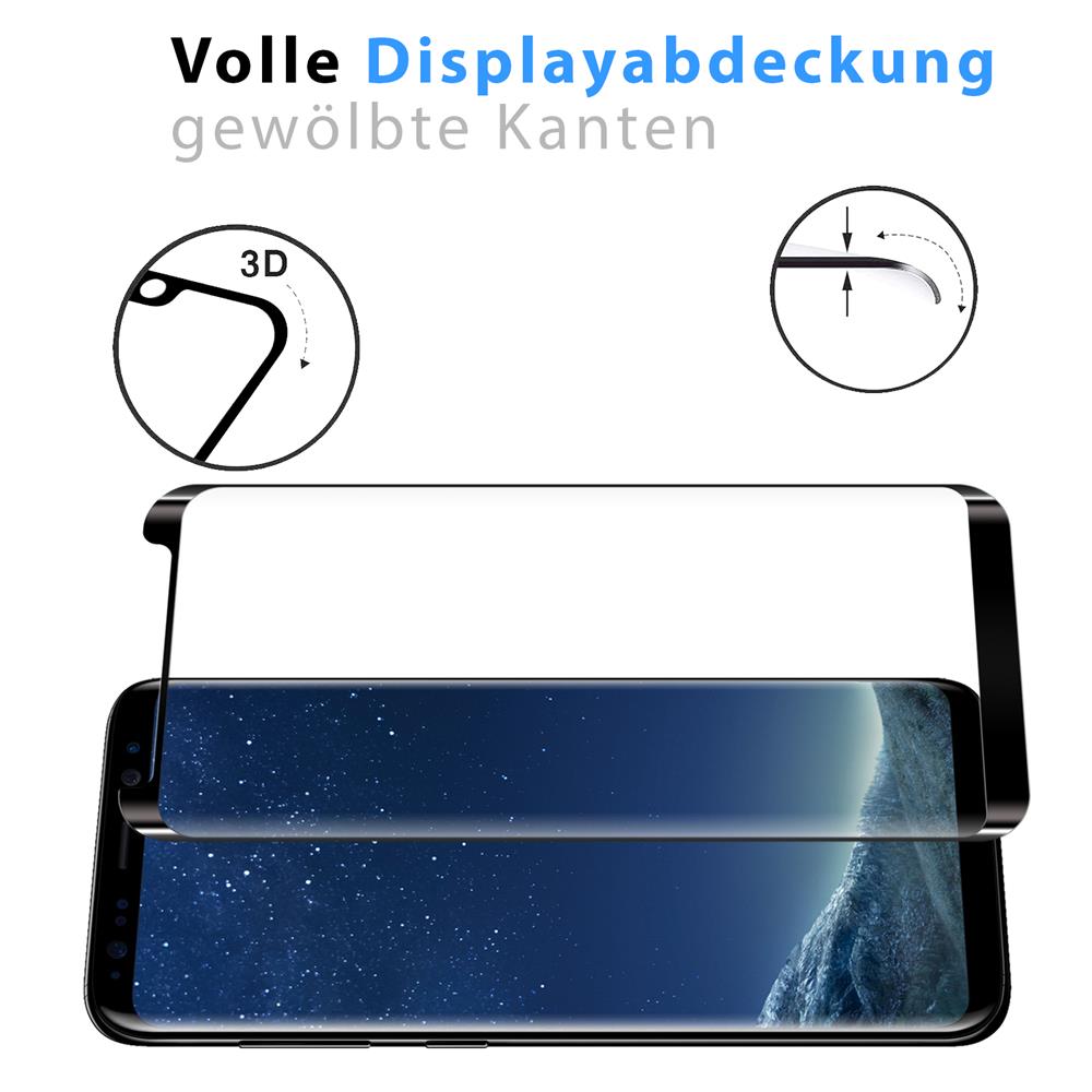 Fullscreen Glas für Samsung Galaxy S8 Plus