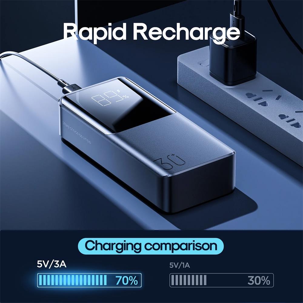 Power Bank - Joyroom - JR-T013 - 10000 mAh in Schwarz
