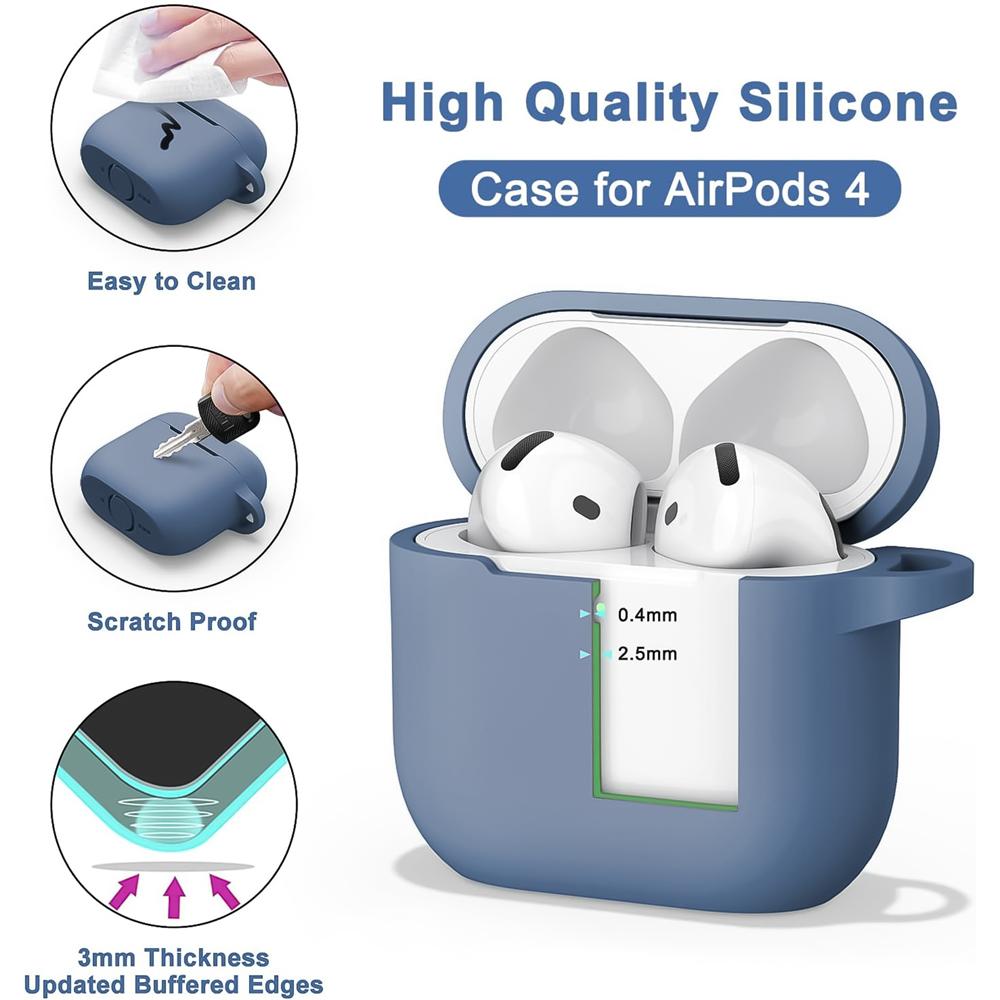 AirPods Simple - AirPods 4 in Blau Grau