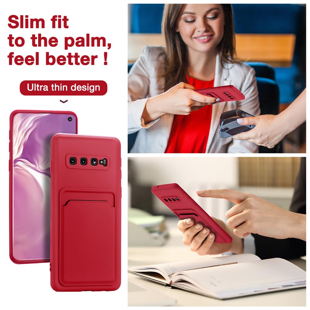 Card Case für Samsung Galaxy S10 Plus in Rot