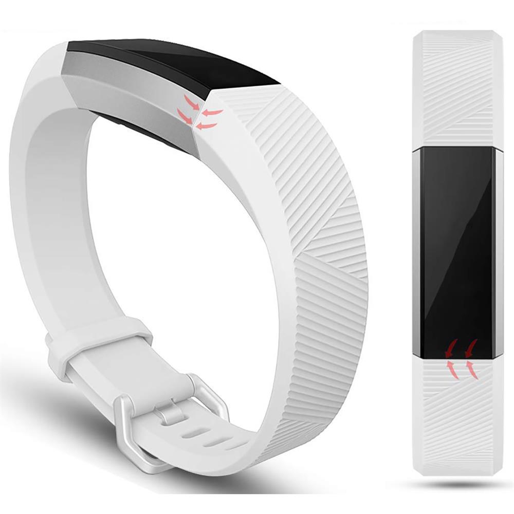 Fitnessarmband TPU für Fitbit Alta / HR - Größe S in Weiss