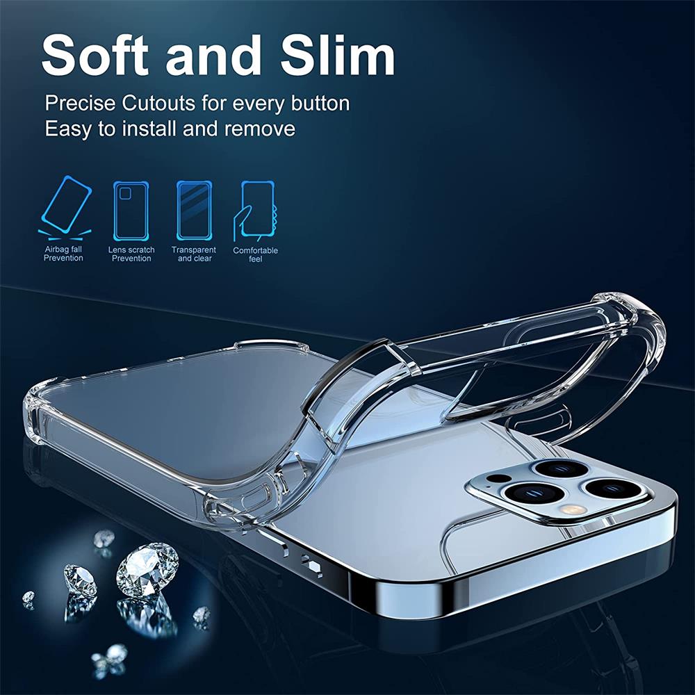 Rugged TPU für Apple iPhone 13 Pro Max in Transparent