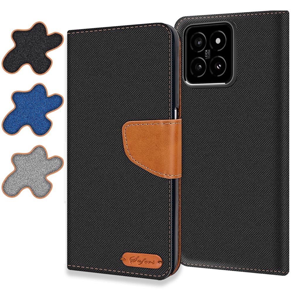 Textil Wallet für Xiaomi 14 Pro
