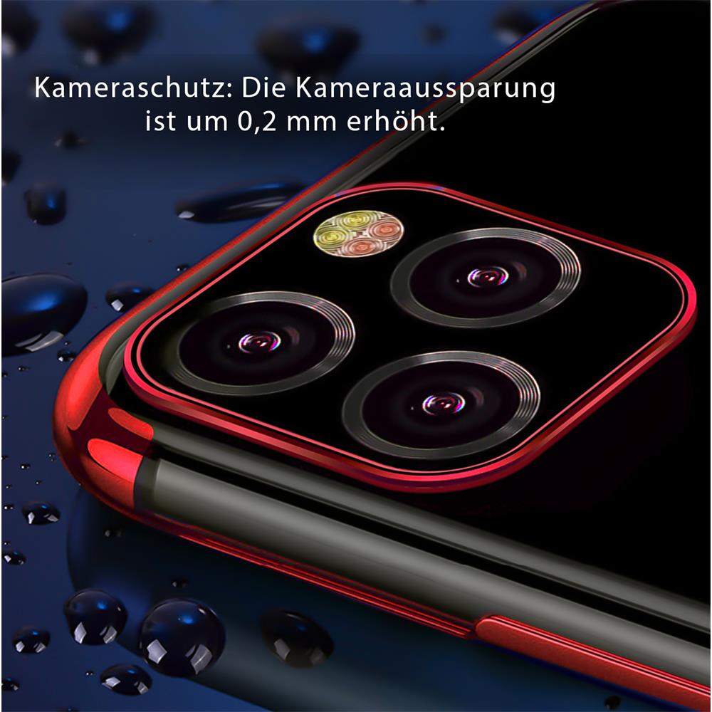 Zero Edge Color für Apple iPhone 11 Pro Max in Rot